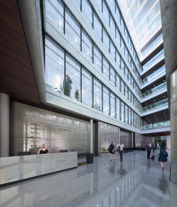 Haymarket Redevelopment, Edinburgh-View Into Atrium